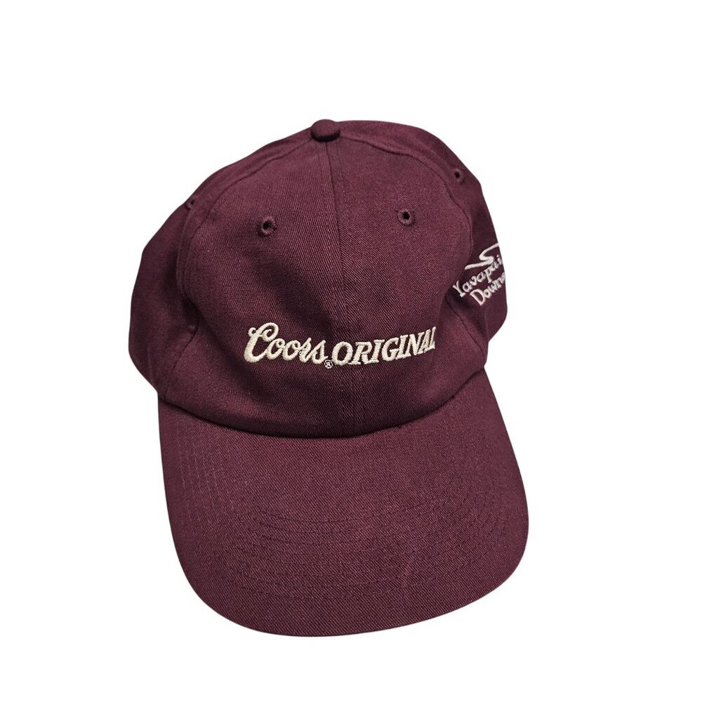 Coors Original Yavapai‎ Downs Maroon Baseball Cap Adjustable Strapback Hat